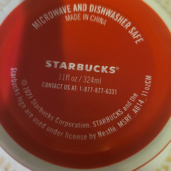 Starbucks 2021 Bold Red Coffee/Tea Mug 11 oz - Picture 7 of 7